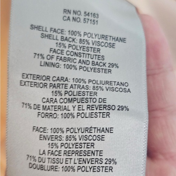 Peach Levi’s Leather Jacket, immaculate condition - Picture 4 of 4